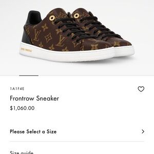 Louis Vuitton frontrow sneakers women size 35= US 5 women